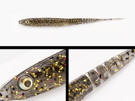 Силиконови примамки ADUSTA LANCETIC - 8.5cm/1.6gr (10 броя в опаковка) с модел #110 - Sujiebi UV.