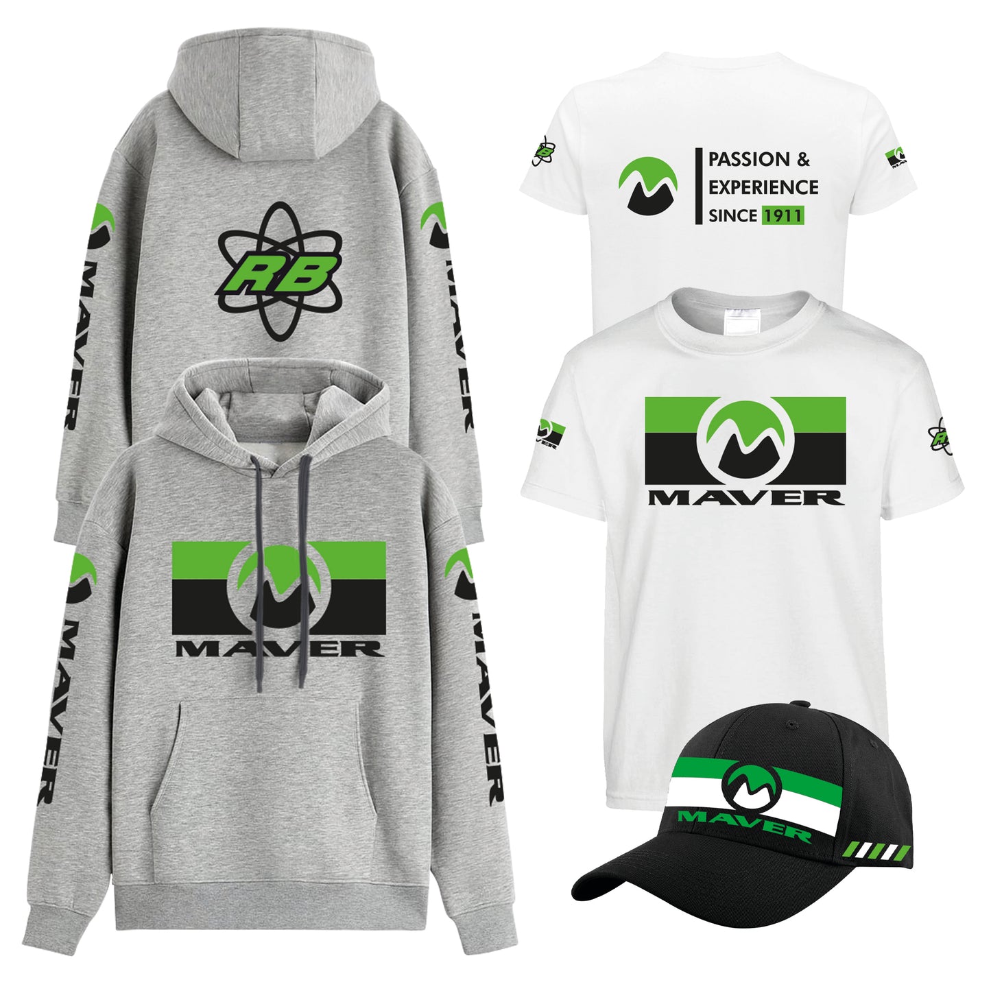 Екип MAVER Club Team - стилен суичър, тениска и шапка от висококачествен памук.