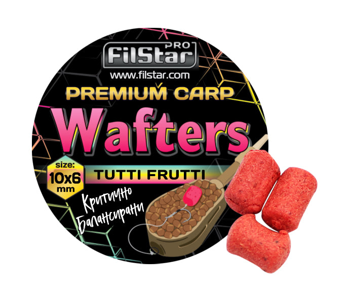 Балансирани дъмбели FilStar Wafters Premium Carp - 10x6mm / 30g - различни аромати