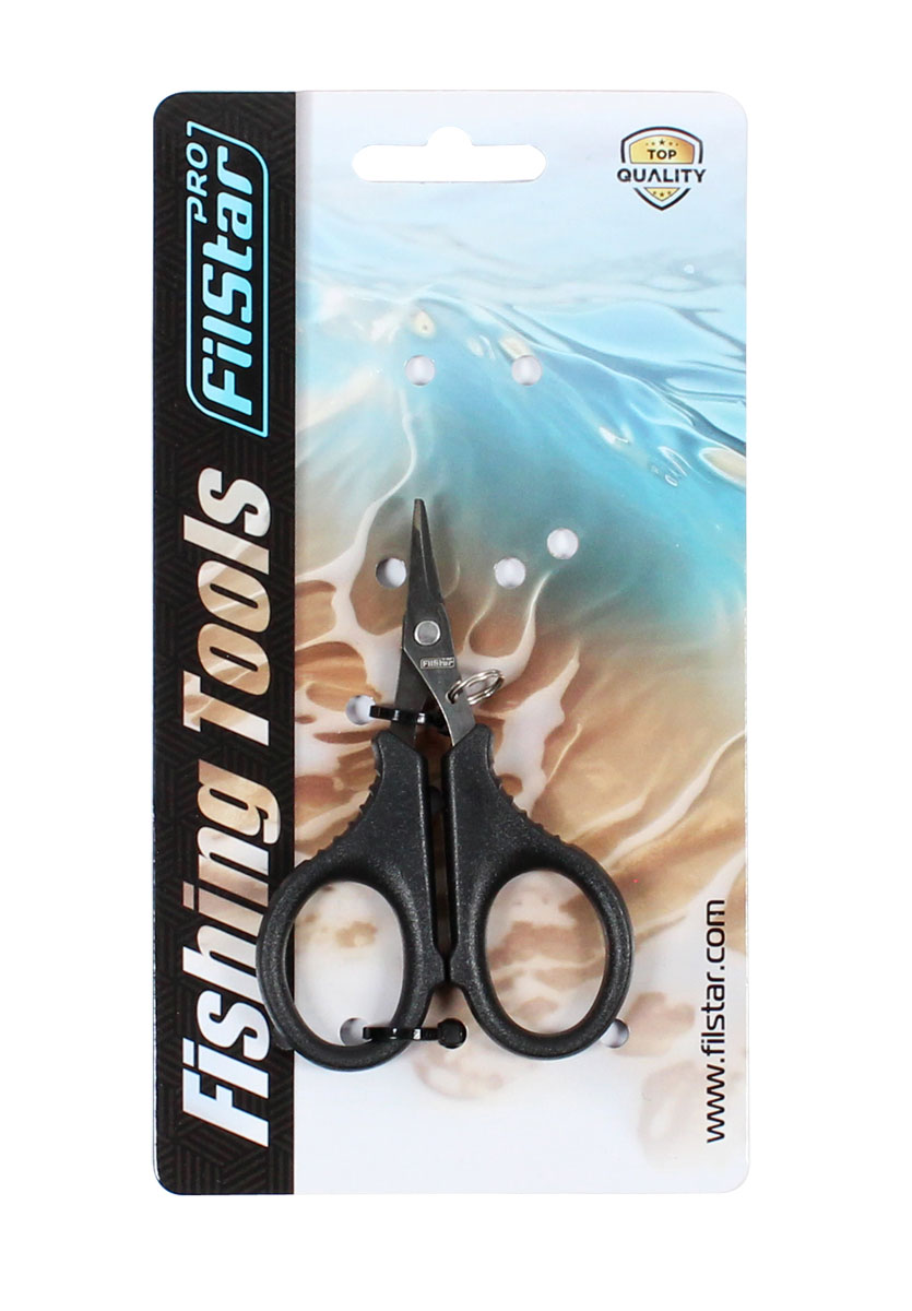 Ножица за плетено влакно FILSTAR Braid Scissors, практична и издръжлива за рязане на плетени влакна.