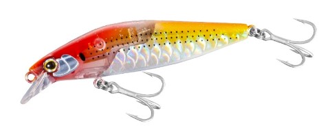 Воблер Shimano Exsence Silent Assassin Flash Boost XM-280W FB 80S - 8cm/12g in vibrant colors, showcasing details and hooks.