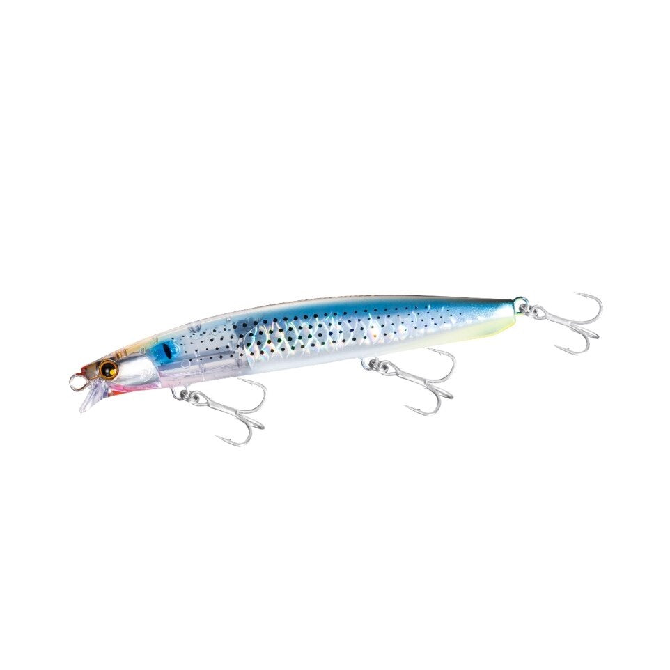 Воблер Shimano Hirame Minnow SR 130S/130F Flash Boost - 13cm/26g, идеален за морски риболов с JET BOOST технология.