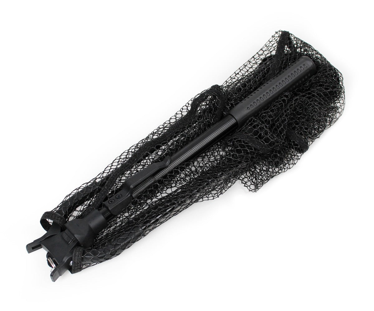 Кеп Filstar Nero Rubber Triangle Landing Net, сгъваем с гумена мрежа и телескопична дръжка за лесно съхранение.