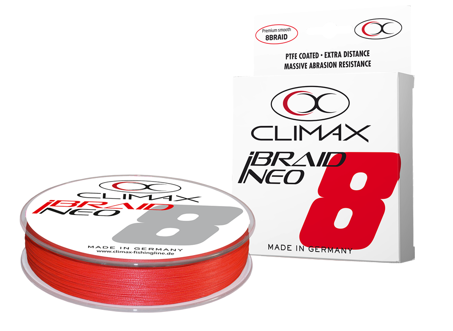 Плетено влакно CLIMAX iBRAID NEO X8 FLUO RED - 135m