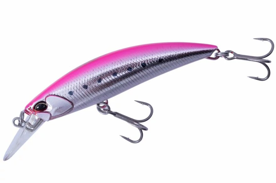 Воблер Duo ROUGH TRAIL BLAZIN - 8.5cm/28.0gr - Sinking in Genkai Pink Sardine GB color with hooks.