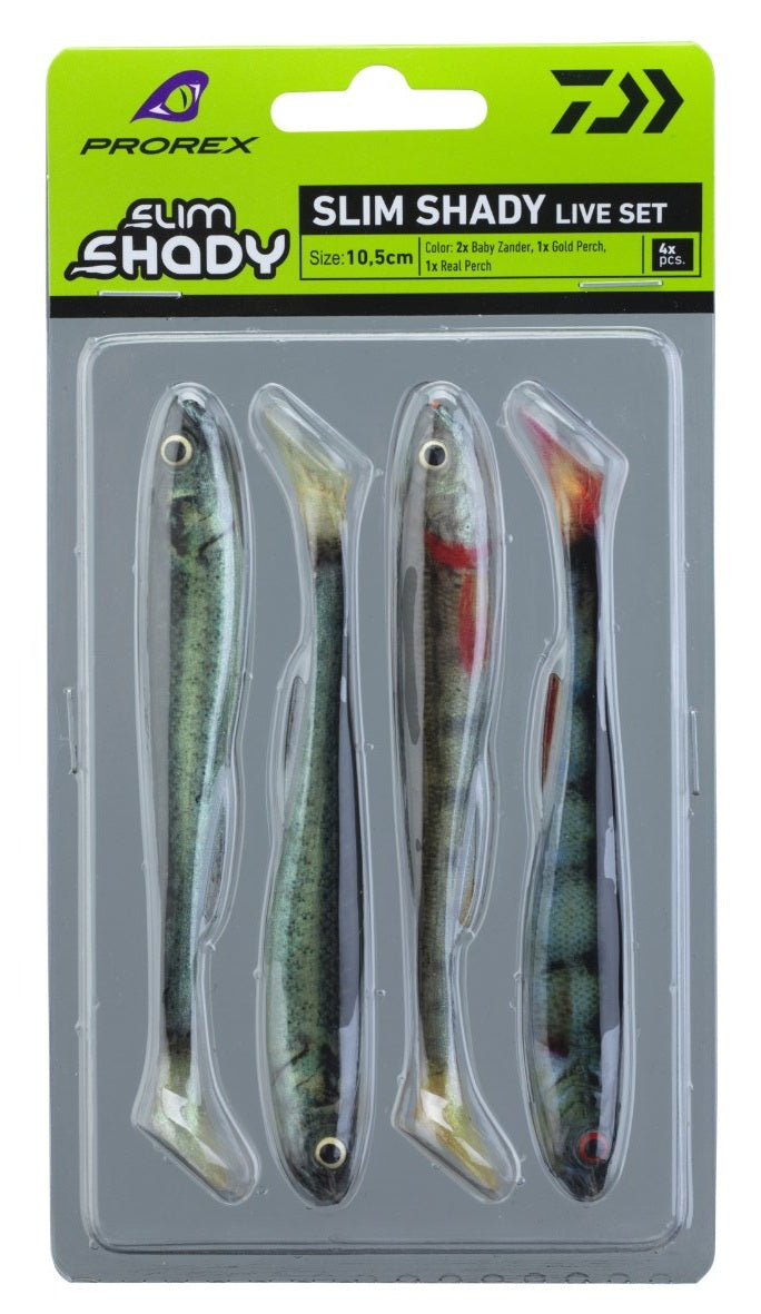 Силиконови примамки DAIWA PROREX SLIM SHADY SET - 10.5cm/8.0gr (4бр)