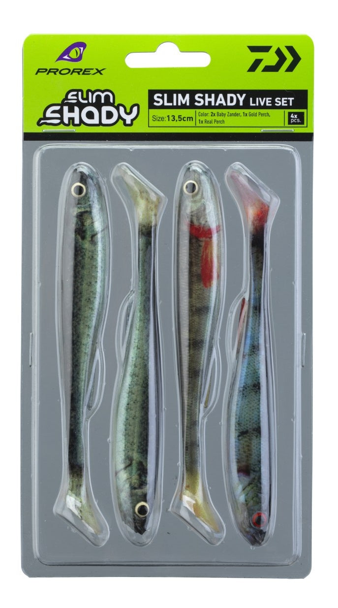 Силиконови примамки DAIWA PROREX SLIM SHADY SET - 13.5cm/13.5gr (4бр)