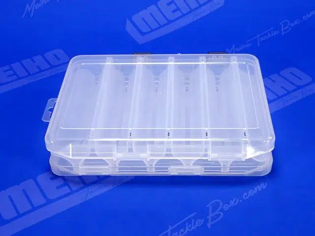 Кутия за примамки Meiho Reversible 145 - двустранна кутия с 10 отделения за съхранение на воблери и джигове.