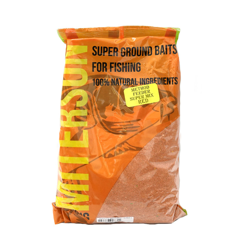 Захранка Miterson Fishing Super Method Жълт/Зелен/Червен - 1kg