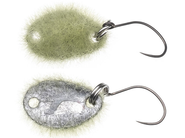 Примамка за Area Trout Neo Style MAME TAWASHI DAIZU - 0.8gr в M0O OLIVE и сребристо покритие.