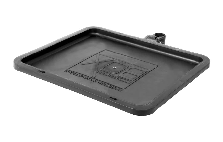 Маса за платформа PRESTON Offbox 36 Super Side Tray - Черна странична маса за съхранение на аксесоари.