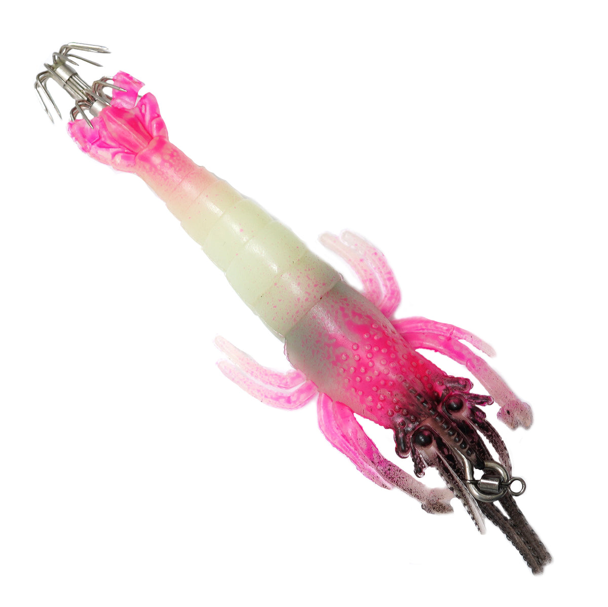 Силиконовая флуоресцентная креветка Hikaru Glowing Squid Jig - 10.5cm