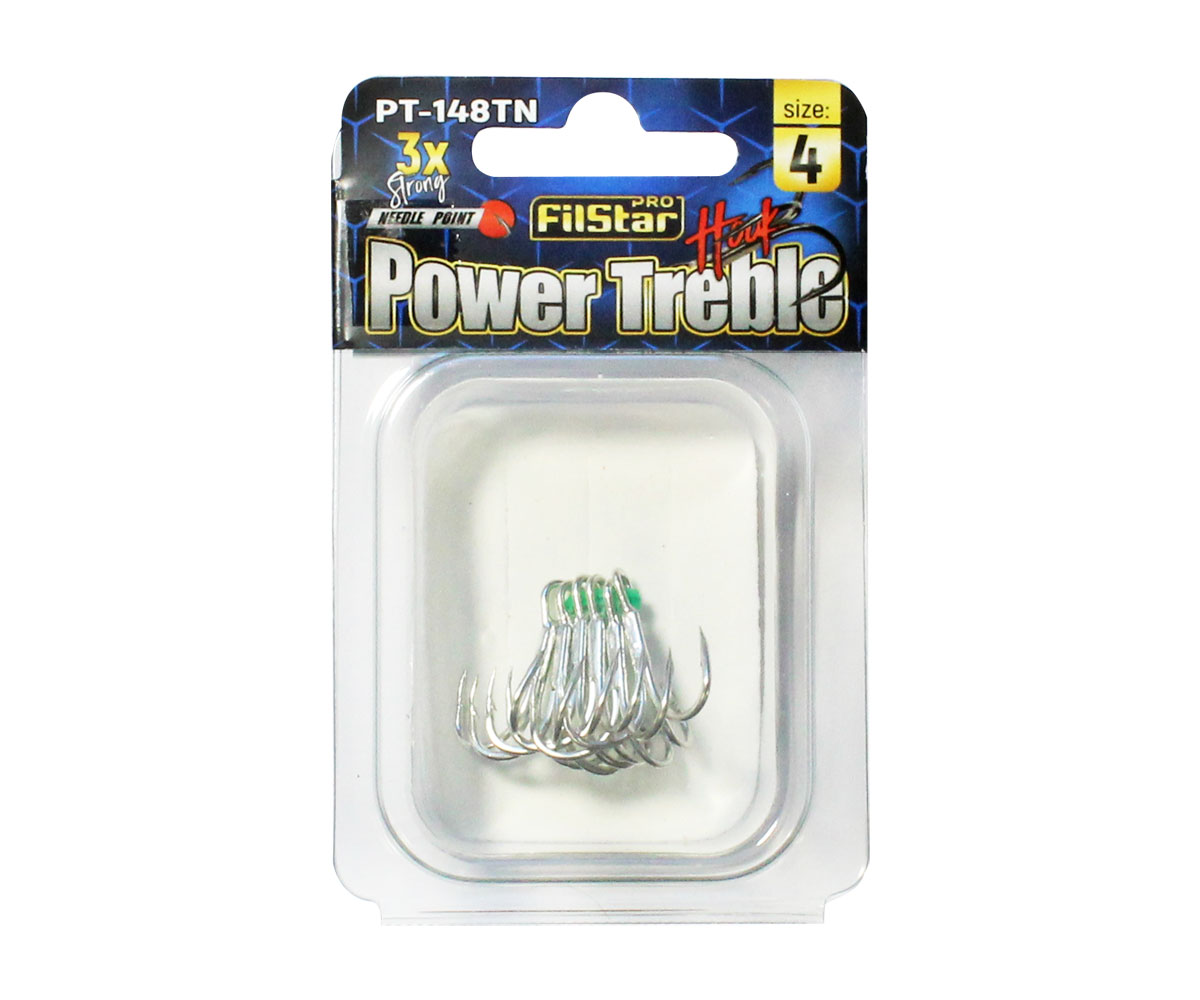 Тройни куки FILSTAR Power Treble PT 148TN-3X - 6бр.