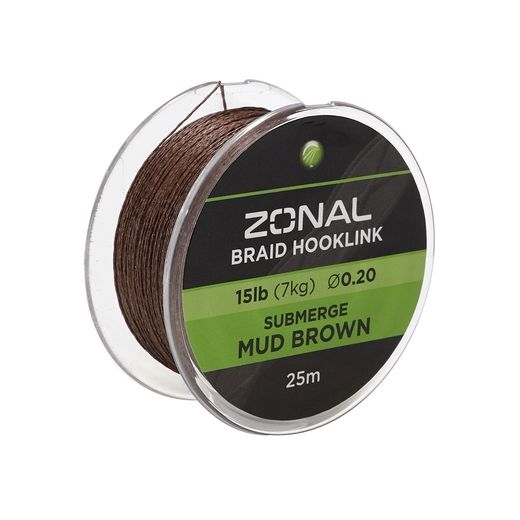 Νήμα braided για παράμαλλο KODEX Zonal Submerge 15lb/25m - Mud Brown