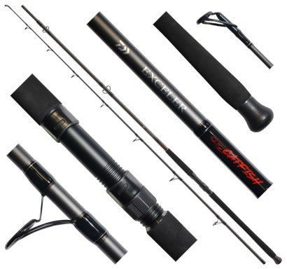 Въдица за риболов на сом DAIWA EXCELER CATFISH BOJE - 3.00m/200-600gr, композитна бланка, идеална за тежки риболовни условия.