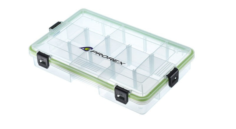 Кутия за риболовни принадлежности - PROREX SEALED TACKLE BOX - M с високо качество и силиконово уплатнение.