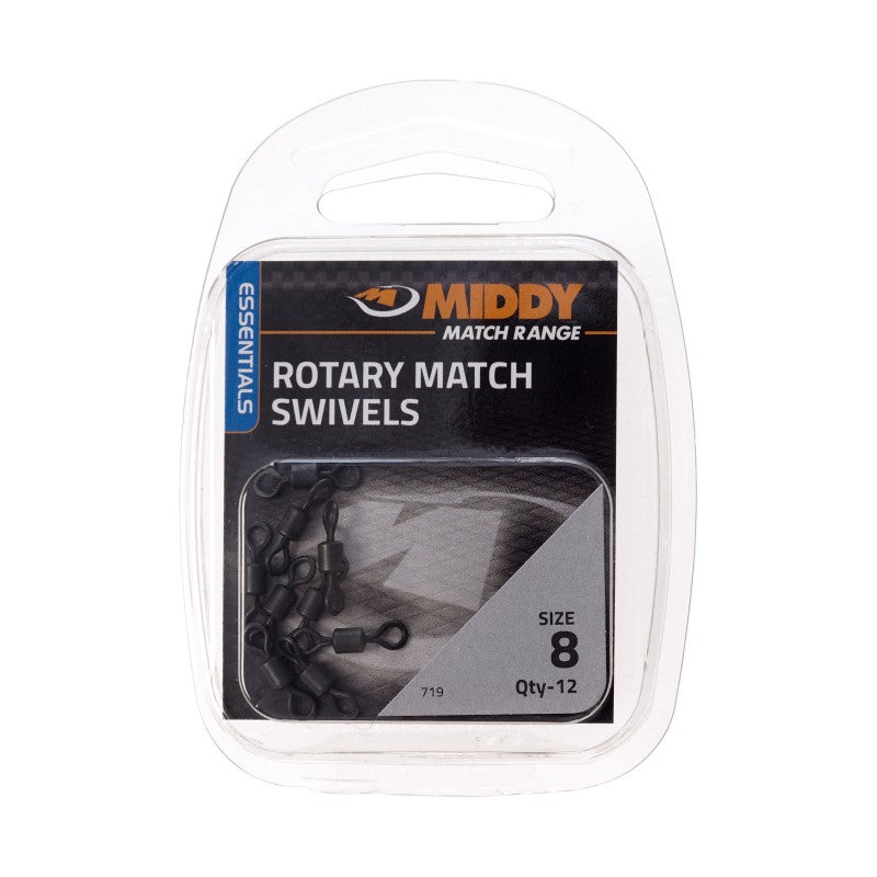 Ролкови вирбели MIDDY Rotary Swivels - No 8 (12 броя в опаковка)