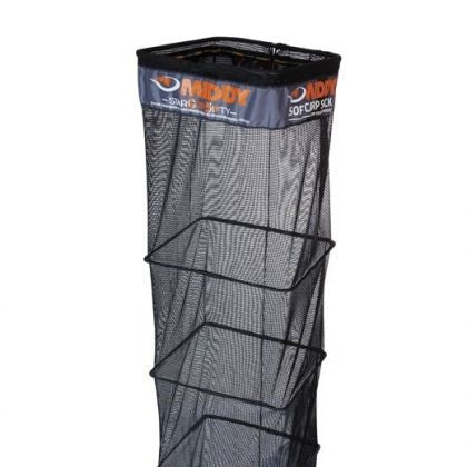 Живарник MIDDY STARGRIP KEEPNET - 2.50m, черная сеть для ловли рыбы, высокая прочность.