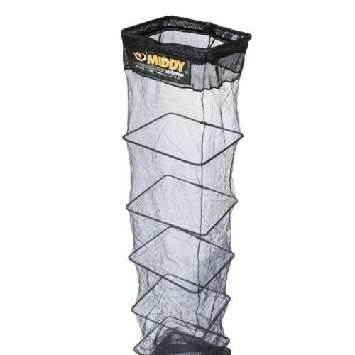 Живарник MIDDY SILVERFISH DRY MONO KEEPNET - 2.70m, лек монофилен живарник с правоъгълен профил.