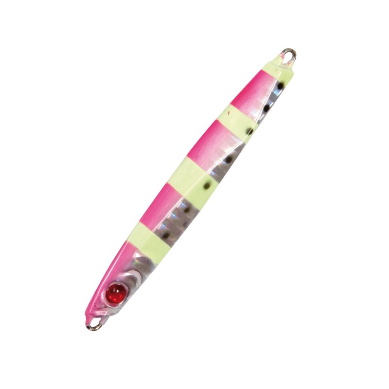 Джиг Nomura CHIKA - Pink Silver Fluo Stripes с хиперреалистичен дизайн и хаотично движение.