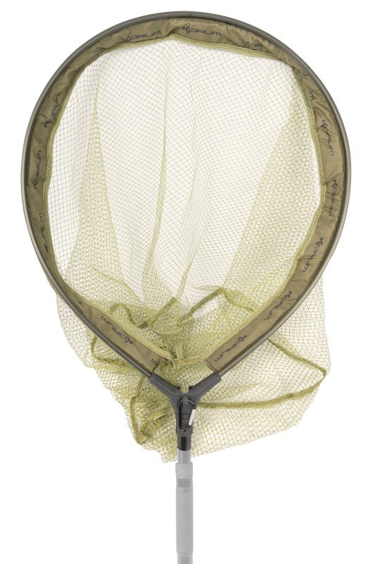 Сгъваем плуващ кеп KORUM Floating Fast Net Head - 56 см with a durable netting and handle for easy fish landing.