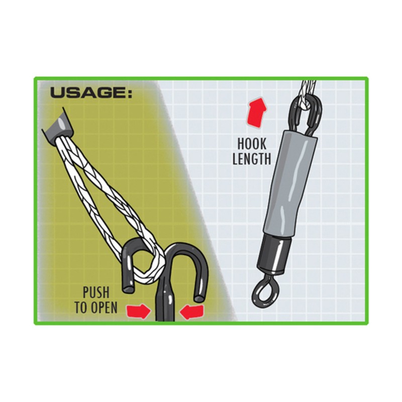 Бърза връзка за шаранджийски монтажи Kodex Stikk-Hooklink Clip/Medium - 20 бр в пакет