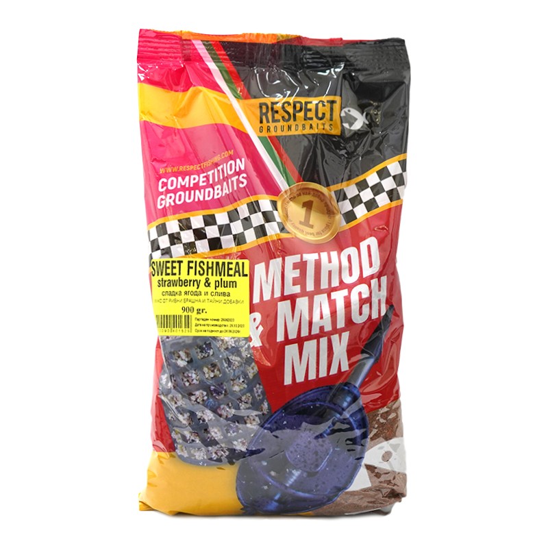 Захранка Респект Метод Микс Ягода+Слива - 900gr