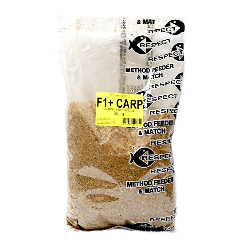 Захранка Респект Метод Микс F1+Carp - 900gr, високо качествена захранка за метод фидер риболов.