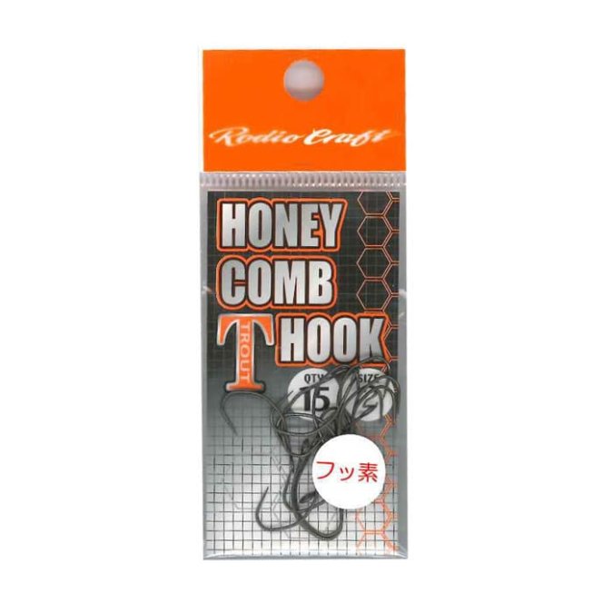 Куки Rodio Craft Honey Comb T Hook Fluorine опаковка с4бр. куките за риболов на пъстърва.