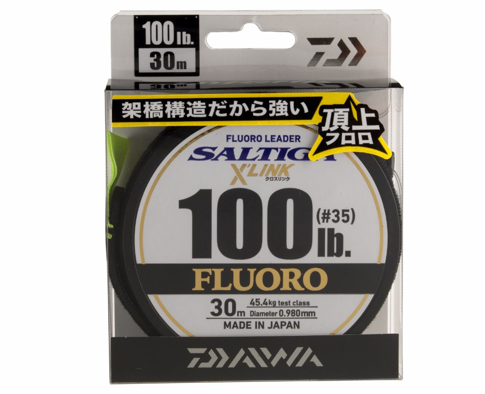Флуорокарбонов лидер - DAIWA SALTIGA XLINK Fluorocarbon Leader 30м