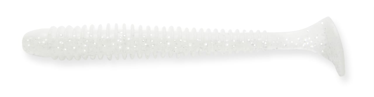 Силиконова примамка KEITECH Swing Impact 3.5”- 89мм / 8бр в опаковка, Sight Flash, бяла цветова схема.