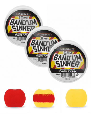 Потъващи пелети SONUBAITS Band'Um Sinkers Power Scopex - 6/8/10mm