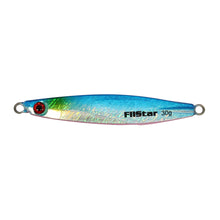 Пилкер FilStar 188 - 30gr/7cm с холограмни цветове и UV покритие, асиметрично тяло и добро движение във водата.