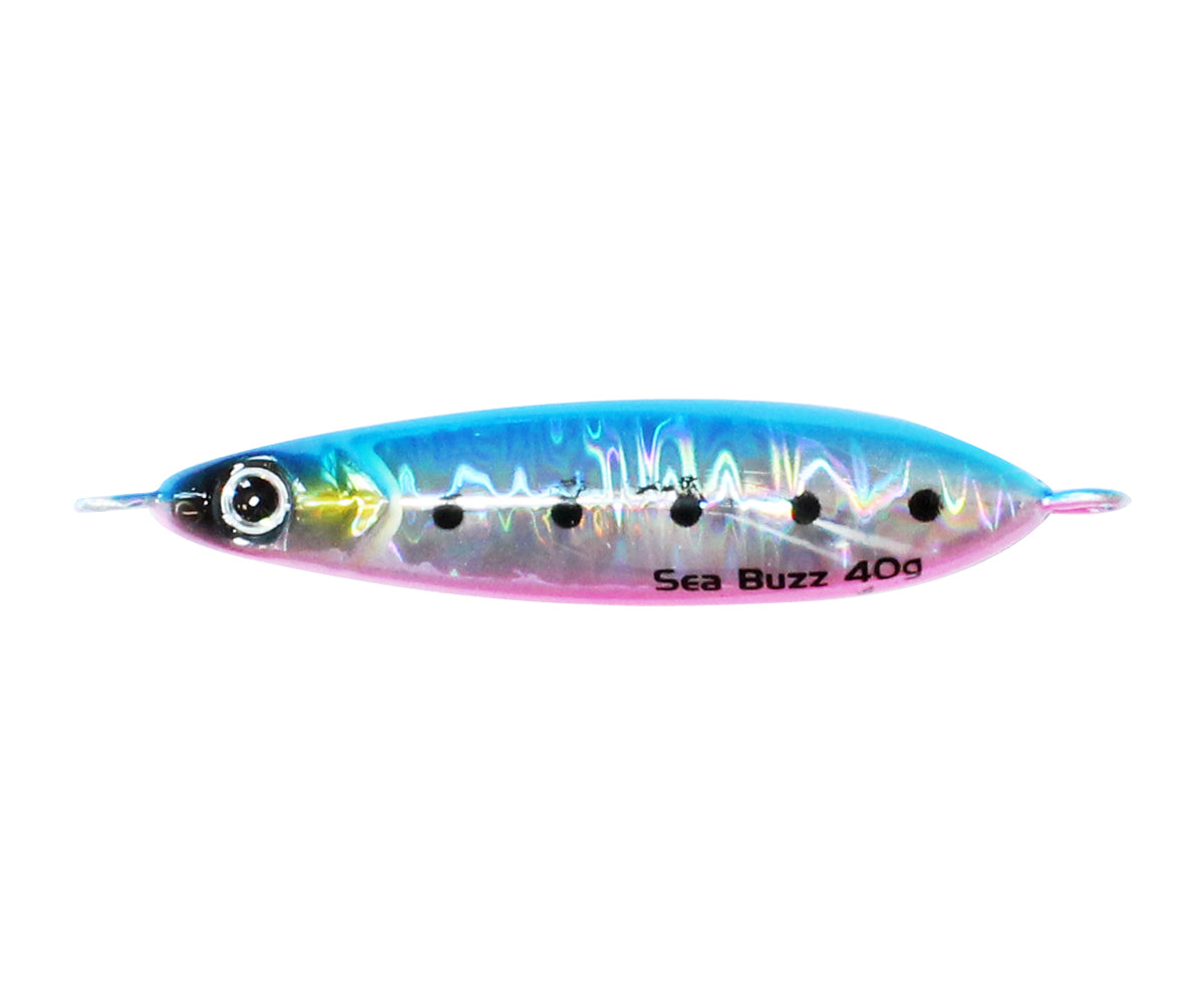 Пилкер SeaBuzz 341UV - 20gr/40gr с ярки цветове и UV покритие за добра видимост в водата.