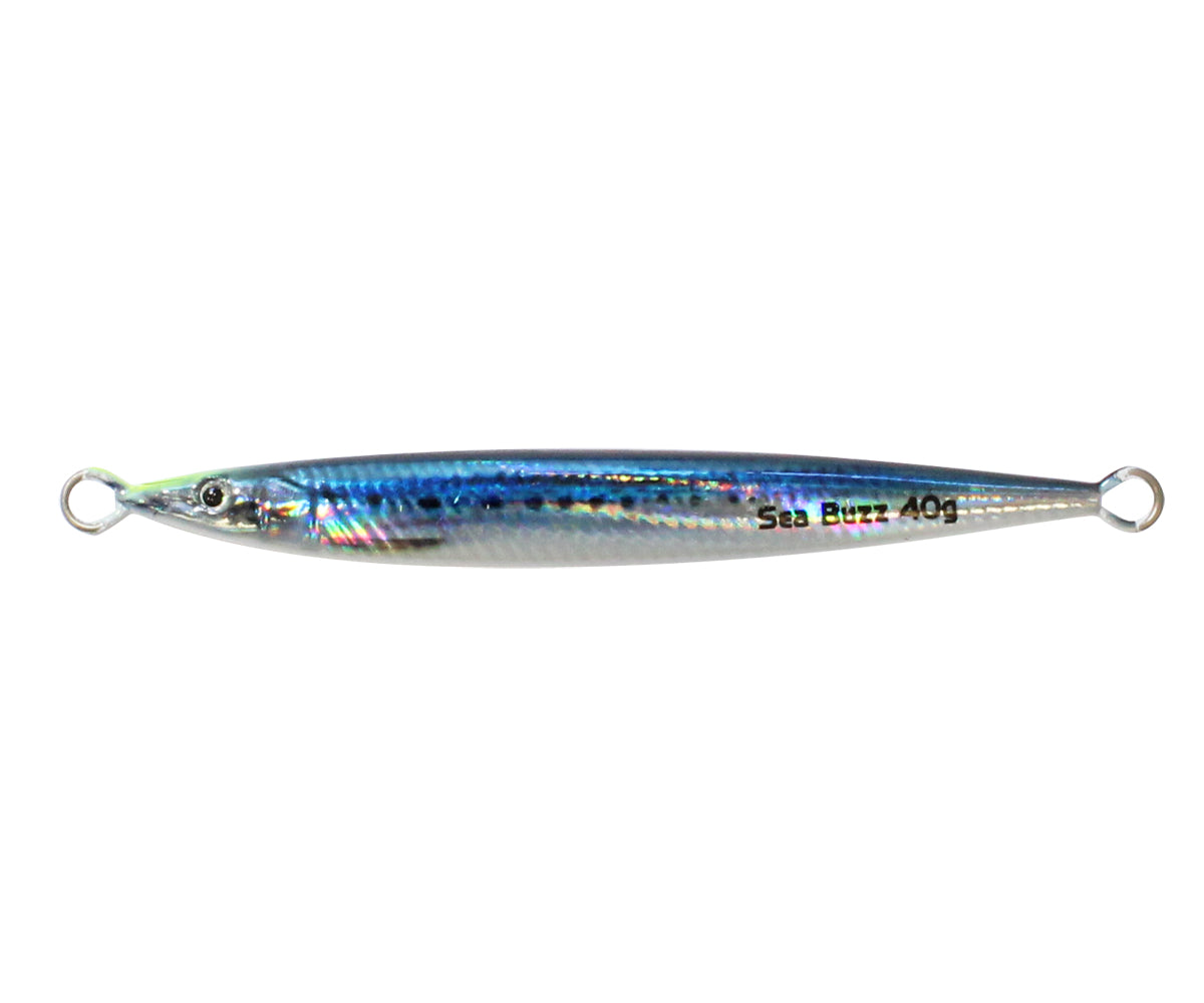 Пилкер SeaBuzz 345UV - 30gr/8cm с ярки UV цветове и реалистична форма за лов на риба.