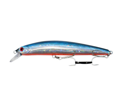 Воблер Sea Buzz - Terminator SX Minnow 120S - 12cm/21.5gr с морски куки на Owner и стабилна форма за риболов.