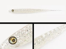 Силиконови примамки ADUSTA LANCETIC - 8.5cm/1.6gr (10 броя в опаковка) - Clear Silver Glitter S