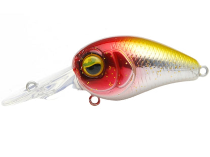 Воблер RAID LEVEL CRANK PING - 3.25cm/3.5gr - Floating #06 in red and gold color, perfect for fishing.