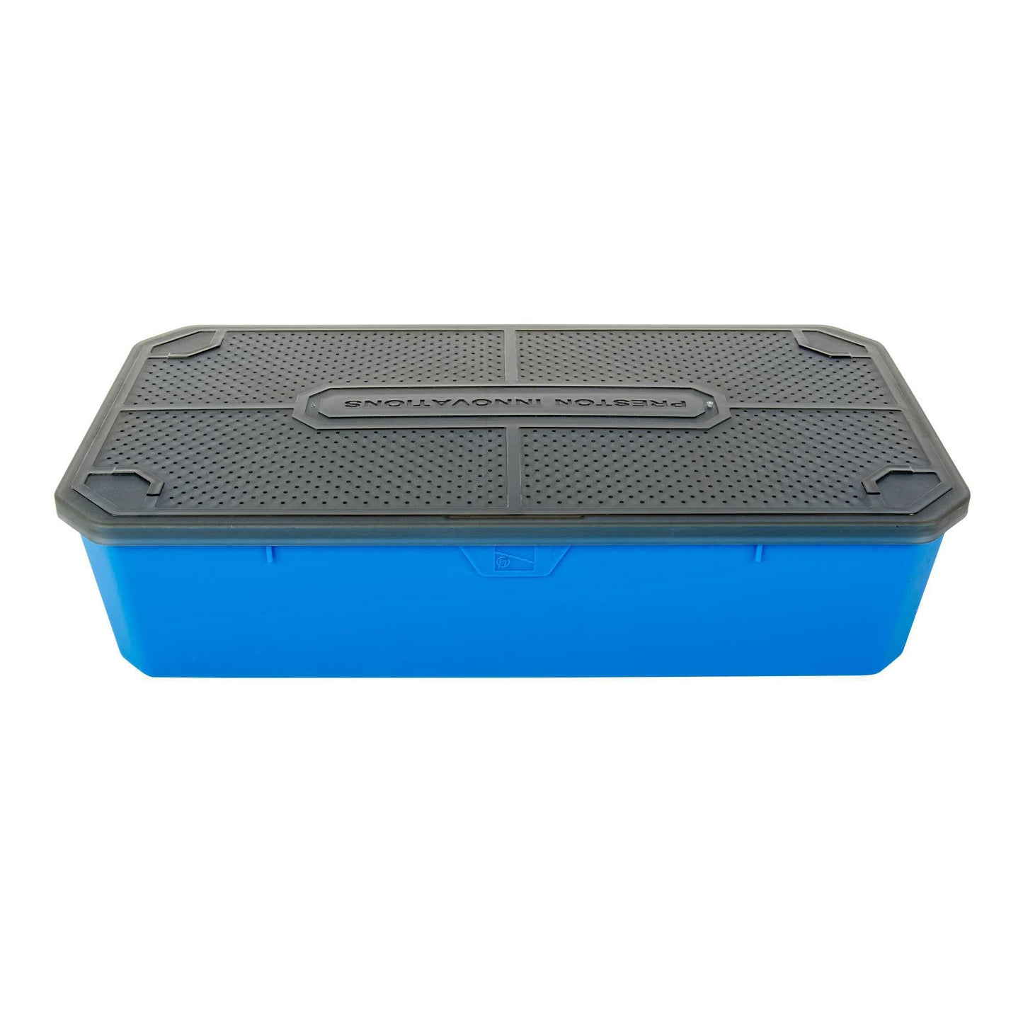 Кутия за стръв PRESTON 6PT BAIT TUB in blue with a secure lid for fishing bait storage.