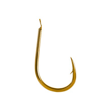 Куки MAVER Katana 1113A Gold - 20 бр в пакет - златна риболовна кука с късо стебло и извито острие.