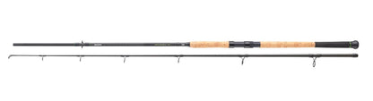 Спининг въдица DAIWA 25 MEGAFORCE CATFISH FLOATER - 2.70m/100-400gr, с дървена дръжка и здрави бланки.