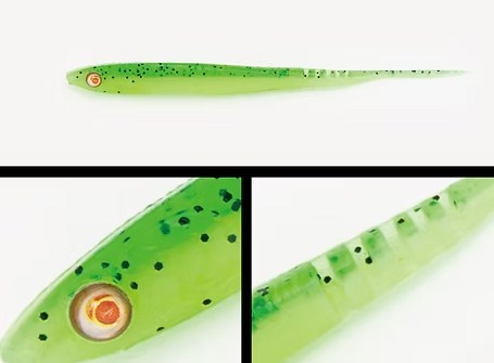 Силиконови примамки ADUSTA LANCETIC - 11.0cm/3.0gr (8 броя в опаковка) - Green Chart Seed Shiner UV