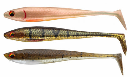Комплект силиконови примамки DAIWA PROREX DUCKFIN SHAD SET - 6cm/9бр