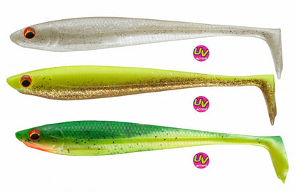 Комплект силиконови примамки DAIWA PROREX DUCKFIN SHAD SET - 6cm/9бр