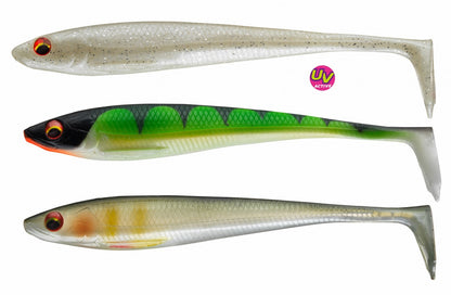 Комплект силиконови примамки DAIWA PROREX DUCKFIN SHAD SET - 6cm/9бр