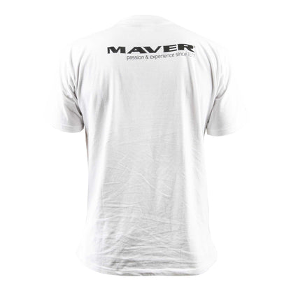 Тениска #TeamMaver Born To Fish - цвят бял
