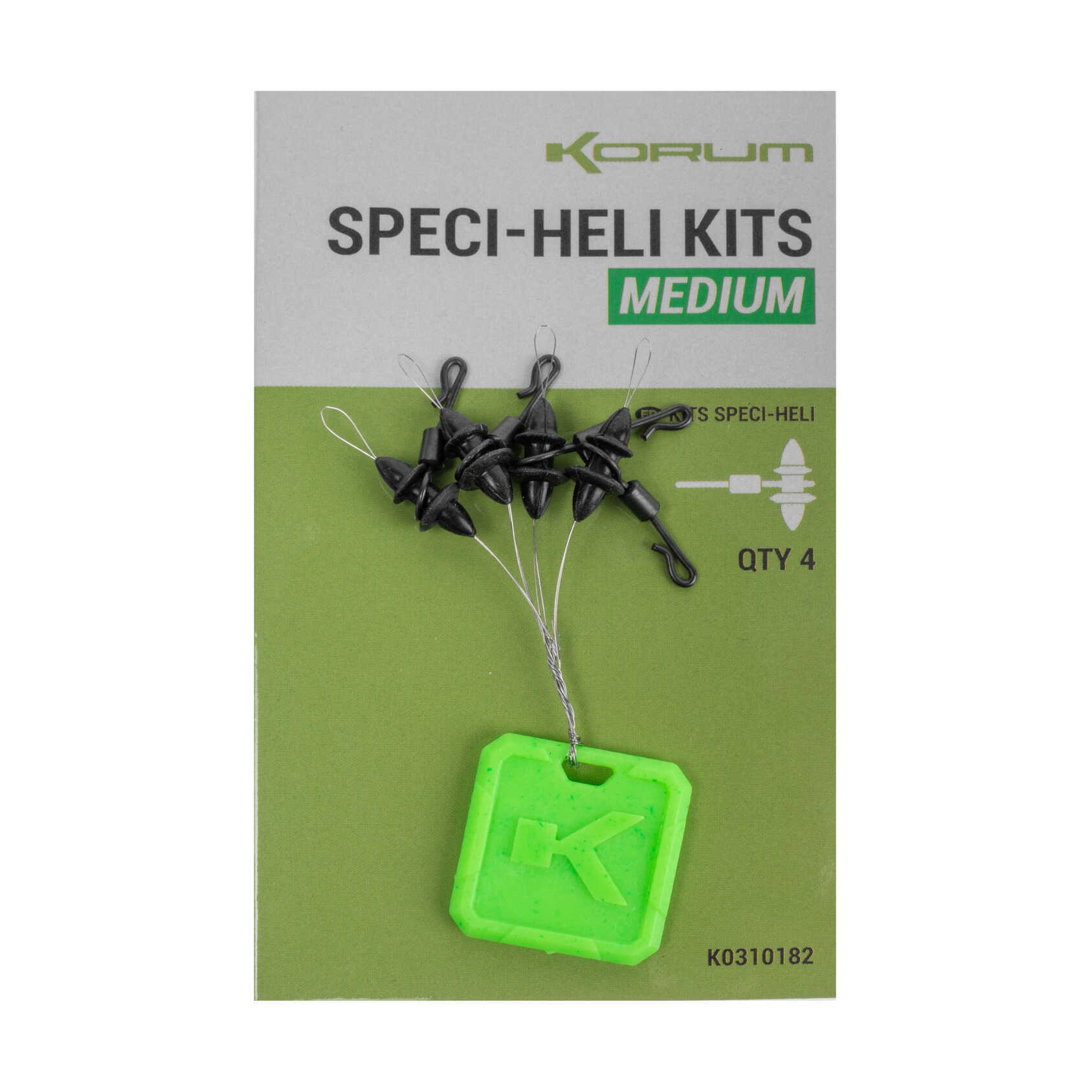 Готов монтаж KORUM SPECI HELI KIT - комплект за хеликоптер монтажи с Big Eye Swivel, 4 броя.