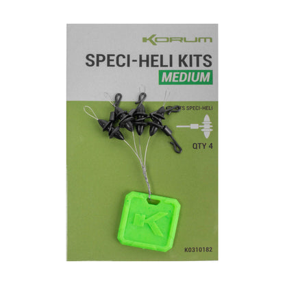 Готов монтаж KORUM SPECI HELI KIT - комплект за хеликоптер монтажи с Big Eye Swivel, 4 броя.