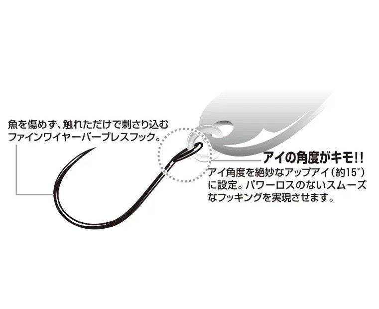 Куки - DECOY AH-2 AREA HOOK TYPE II Mat Black, специализирани за риболов на пъстърва, показващи особености на дизайна.