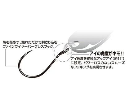 Куки - DECOY AH-2 AREA HOOK TYPE II Mat Black, специализирани за риболов на пъстърва, показващи особености на дизайна.